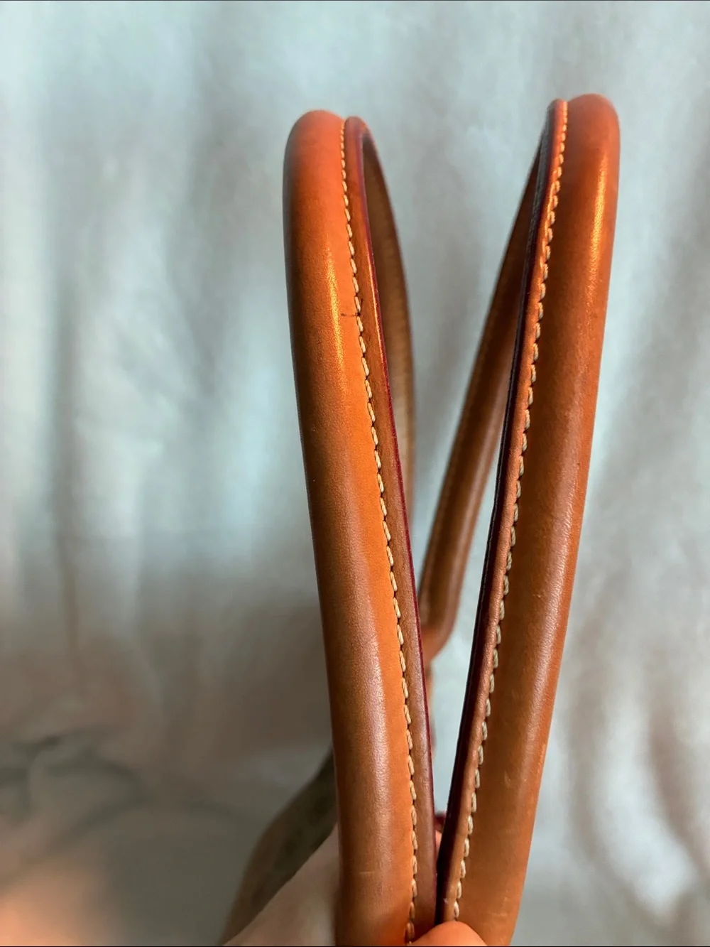 Dooney & Bourke  Brown Monogram Handbag with Tassel Accent